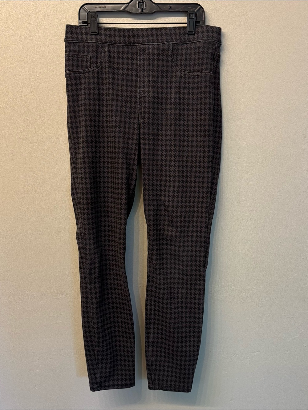Spanx Houndstooth Jean-ish Leggings Women’s Size Medium Stretch Pant